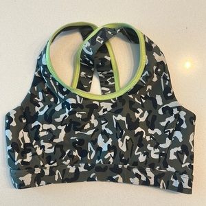 SoulCycle Camo/Neon Sports Bra - Small
